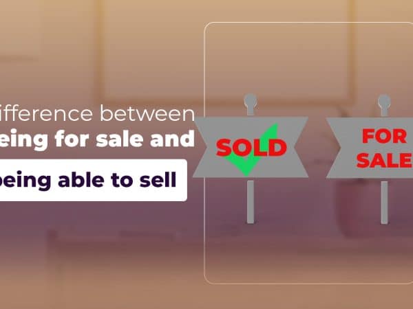 Go from being for sale to being able to sell